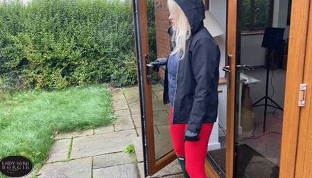 Outdoor Muddy Boot Trample in Mistress's Hunter Wellies