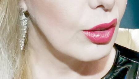 Close-up * Harmony White Long  * Nose exhales *Dangling*