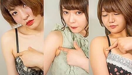 Nenne Ichika, Ayaka Hirosaki And Yui Kawagoe In Armpit Watching - Armpit Fetish Asian Teen Shaved Pits