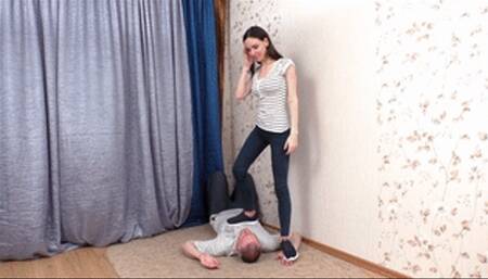 Teen female does not think small and manages to tame man, vf1953x 1080p