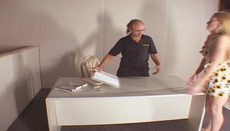 part 1, Pale skin girl masturbates while I spank her