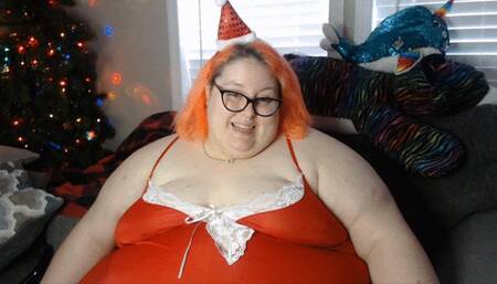 SSBBW Eats Santa's Eggnog & Cookies