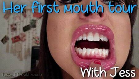 Her First Mouth Tour - Goddess Jess - HD 720 MP4