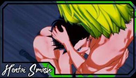 Zenitsu wraps his legs around Tanjiro and lets him cum in his ass - Demon Slayer Hentai.