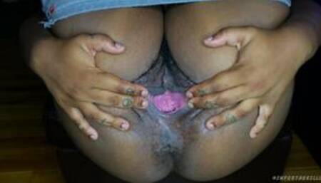 Spreading That Hairy EBONY Pussy WIDE OPEN 4K !!! -@ThaaDirector