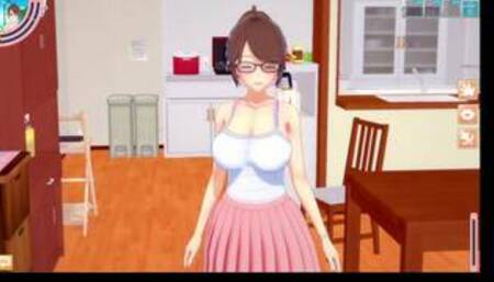 3D/Anime/Hentai: HOT HouseWife Fucked by neighbor with a big dick while husband is at work !! (POV)