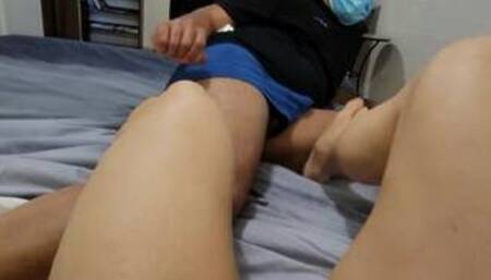 muscular fbb calves femdom cbt ballbusting trampling man