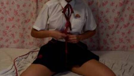 Rope Masturbation Shibari Solo Foreplay Cute Teen BDSM