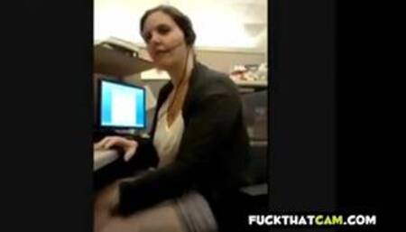 hot MILF Bating at work place