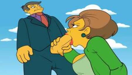 |THE SIMPSONS| SEYMOUR GETS A BLOWJOB FROM EDNA