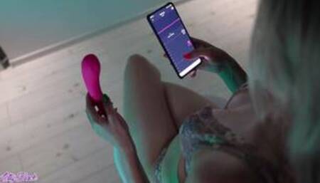 Powerful Female Orgasm With Lovense Osci 2 by Petite Blonde Letty Black