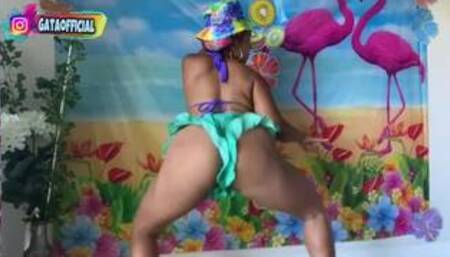 La mamá de la mamá Gata Official Fast Twerking Booty shorts Xtreme Ass Shaking