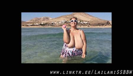 Hanging Tits Beach Time (WMV)