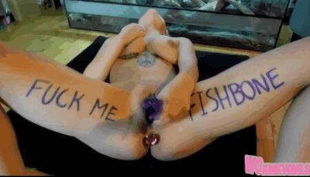 Dildo marsturbation and buttplug enjoyment