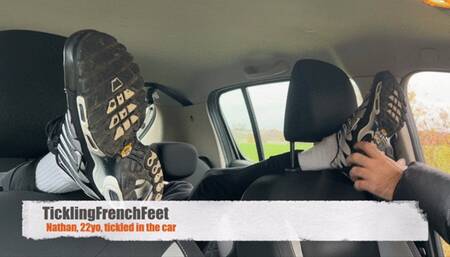 Nathan, 22yo, tickled in the car (full HD)