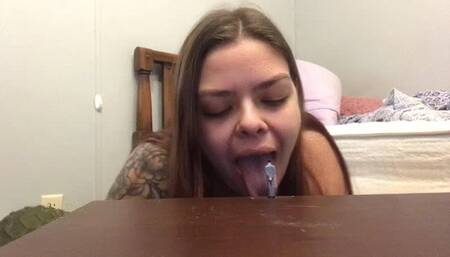 Teeny foot bitch interrogation