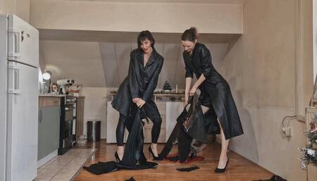 Who is better at tearing leather clothes-part 1