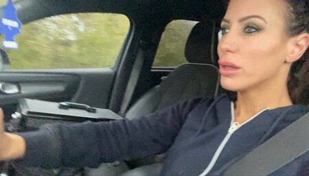 Charlie Monaco Sexy Smoking in the car