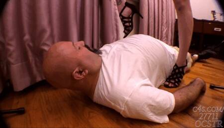 Katie Kingerie Heels for her Slave - Up Close 4K