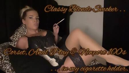 XXX So fancy and KINKY in my corset hmmm don’t you live this fab look with my Newport 100 stuffed into my cigarette holder and ready for my lungs