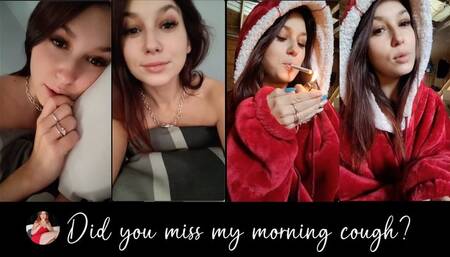 You haven't heard me COUGH like this in a long time - 20 minutes of smoking, coughing and chatting (between cough fits)