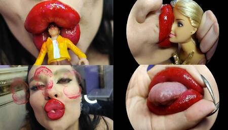 Big red lips giantess