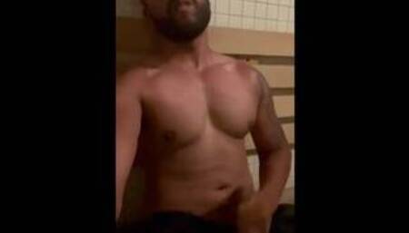 Steam room jack off