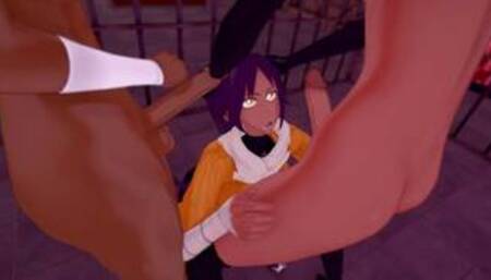 Futanari trio orgy with Yoruichi, Mila Rose, and Jackie Tristan