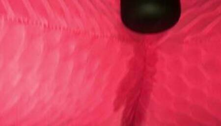 Horny after yoga. Using my wand playing with my hot wet pussy squirting through yoga pants.