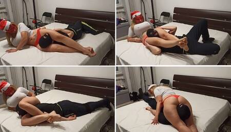 83 ) Squeezing Merry Christmas