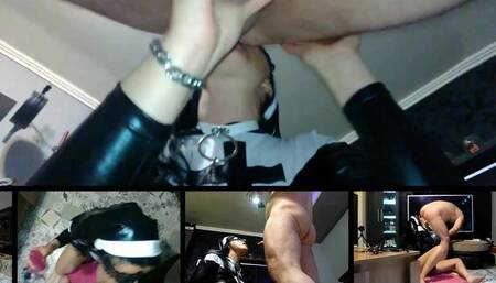 Dirty piss ass eating nun