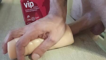 Fucking my new Blair Williams pocket pussy. Huge cumshot- for porn sites