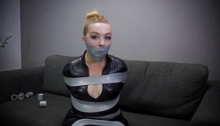 Stardust - Cat thief in tape bondage