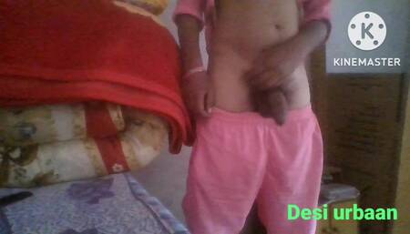 Indian desi village boy's young black cock