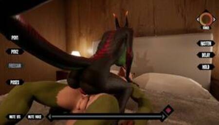 Shades of Elysium / Scaly Lizard Girl Cowgirl