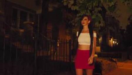 Skinny White Tranny Hoe Fucks X-Rated Y Sit GetteUp's BBC