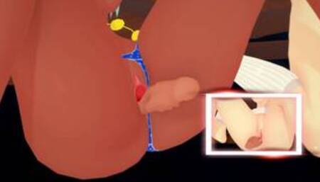 Pokemon - Nessa x Mina x Team Rocket Grunt - Masturbation training - Hentai