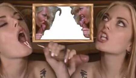 Vintage FINISHERS CUM COMPILATION Milf blowjob, Blonde cumshot, teen cum swallow, cougar fellatio BJ