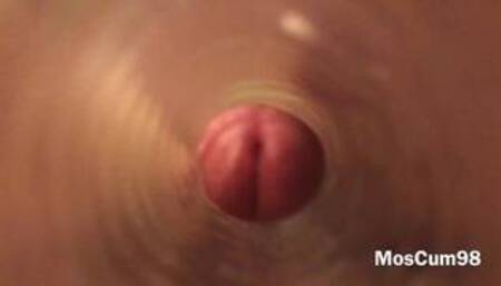 FUCK FLESHLIGHT 1-st TIME INSIDE VIEW (HUGE CUMSHOT)