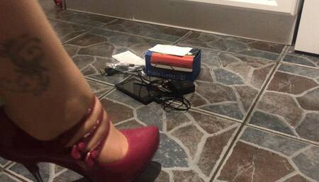 Brand new phone Crushed under pin heels