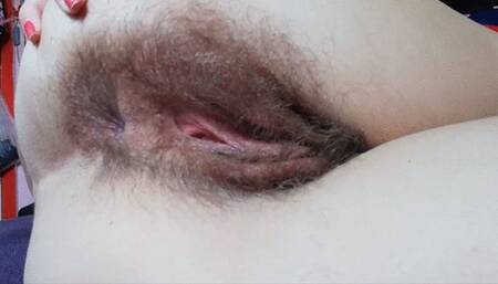 young blonde with the hairy pussy