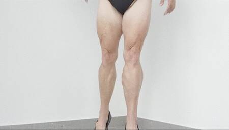 Flexing in red bottom heels