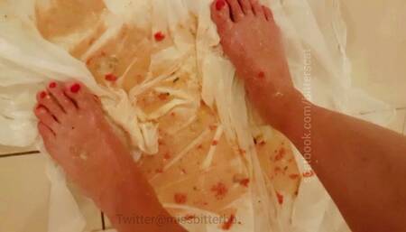 Puking on my own feet