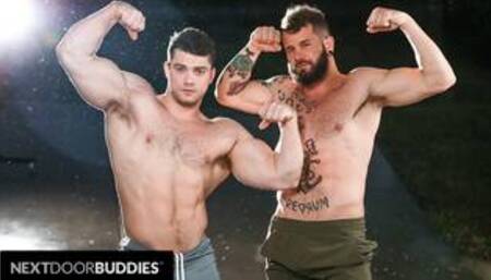 Johnny Hill’s Muscular Ass Fucked By Handsome Bodybuilder - NextDoorBuddies