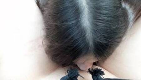 Cunnilingus on the balcony of a hotel in Turkey. Public sex