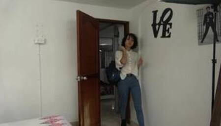 Petite Mexican Slut Hired as Anal Assistant in Job Interview