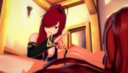 Futa - Fairy Tail - Irene Belserion x Erza Scarlet - Hentai