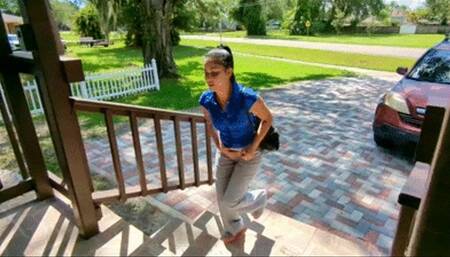 INEED2PEE Sushii Xhyvette locked out wetting dress pants