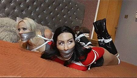 Stella & Mila in: The 'About That Snatched Lady Consignment' Affair & Miss Amora Falls Right into a Well-Sprung Yuletide Babe-Trap! (WMV)