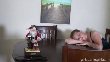 Maddy Gives A Christmas Spanking